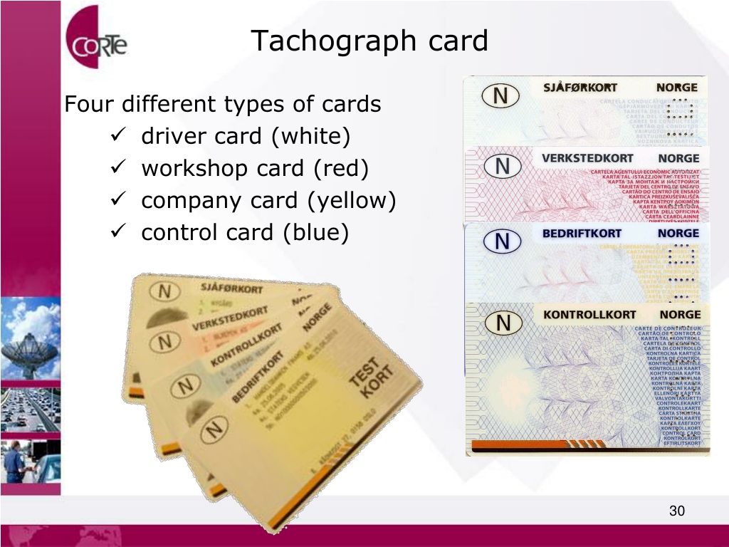 tachograph card